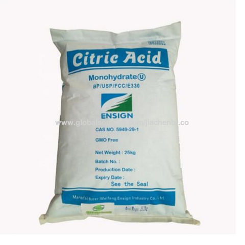 Qualité alimentaire acide citrique monohydraté acide citrique