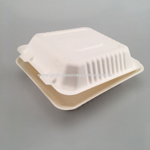 Buy Wholesale China 8 Inch 3 Compartments Clamshell Biodegradable ...
