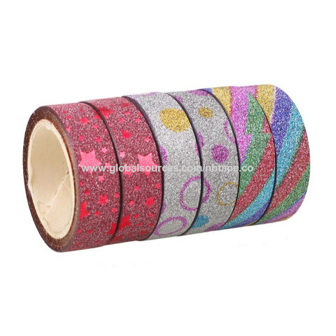 High Quality Colourful Decorative Glitter Tape Diy Set - Explore China  Wholesale Washi Tape and Glitter Tape, Decorative Adhesive Tape, Diy Tape