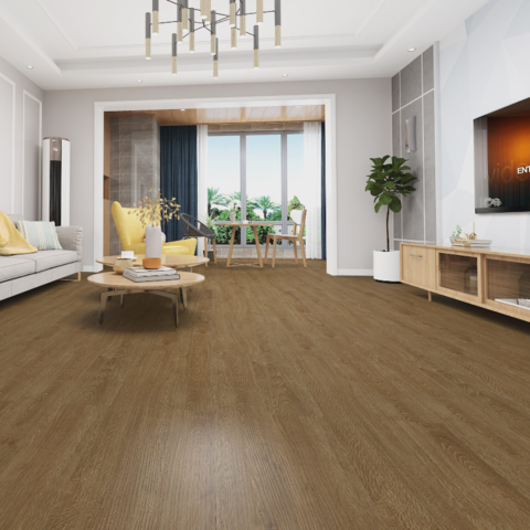 Buy Wholesale China Supplier Dark Brown Fake Wood Floor Planks With  Fireproof And Anti-slip Features For Home Office & Dark Brown Fake Wood  Floor