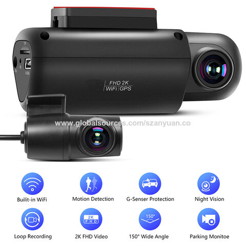 Buy Wholesale China Wifi Car Dvrs Recorder Dash Cam Dual Lens