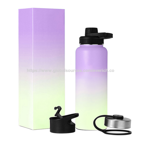 Botella de Agua de Acero Inoxidable Multicapacidad Mantiene Frío y Calor para Deportes al Aire Libre - Venta al por mayor