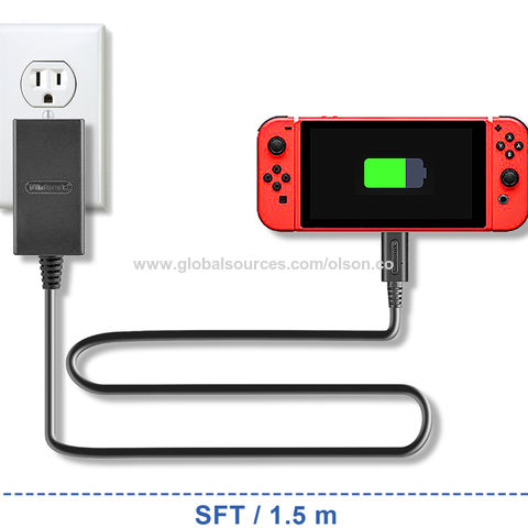 Chargeur Original pour Nintendo Switch, charge rapide, adaptateur secteur  mural de voyage, Mode TV, 5 pieds, 1.5m, PD, pour NS Lite - AliExpress