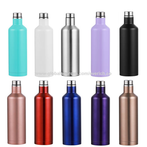 Wine Cooler Stainless Steel Double Wall Insulator for most 750 ml Bottles