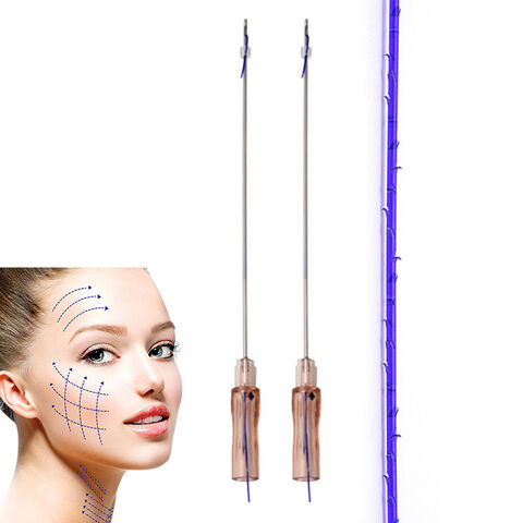China Face skin lifting pdo thread collagen hilos cog 4d 21g lifting ...