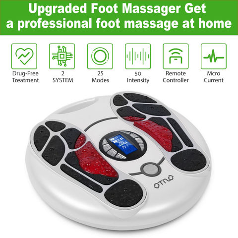 TENS EMS Foot Circulation Device Foot Massager Machine for Neuropathy  Therapy