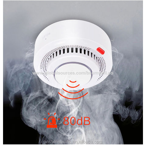 Detector de humo Wifi Sensor de alarma de incendio inteligente Sistema de  seguridad inalámbrico Smart Life