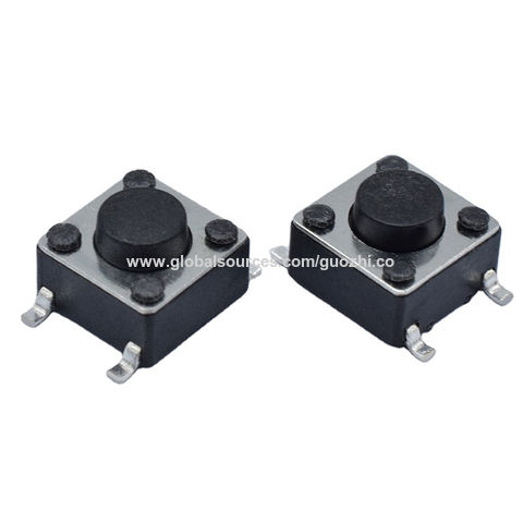 China Tactile Switch 6*6*H SMD 4 Pin 8.0 mm foot spacing ON-OFF ...