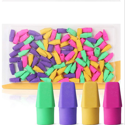 Cap Erasers Pen Pencil Top Erasers 120 Pack Mr 