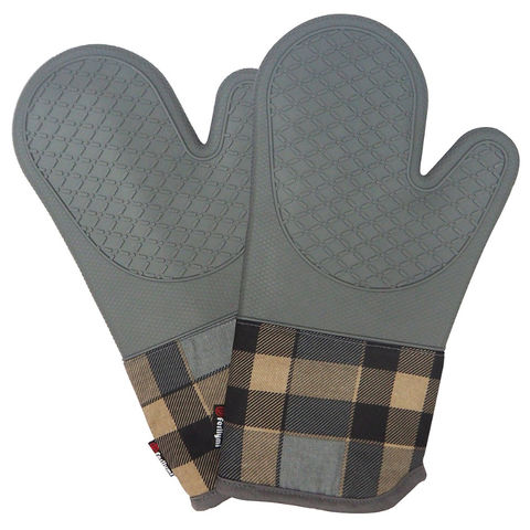 Buy Wholesale China Silicone Printed Glove Non Slip Heat Resistant Oven Mitt  Wholesale Custom Oven Mitts & Oven Mitt at USD 1.45