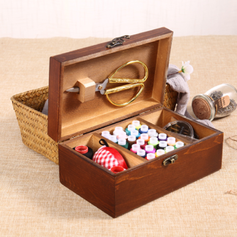 Sewing Box Set - 150 Threads Sewing Kit for Adults - Sewing Basket