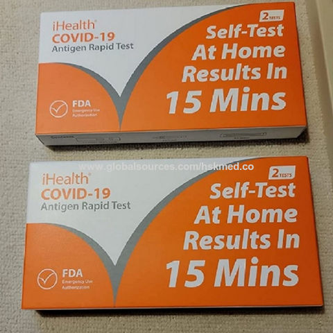 USA IHealth® STOCK FDA EUA Authorize Self Test Antigen Rapid Test kit ...