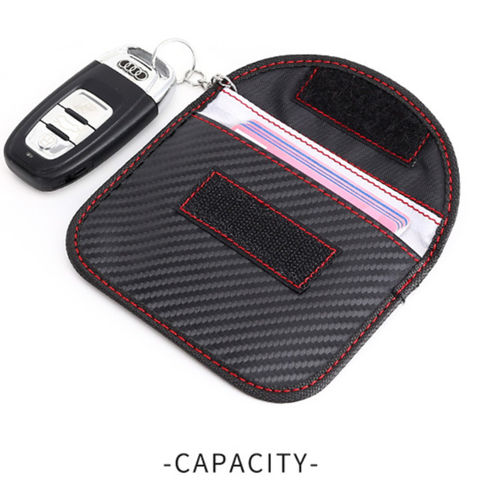 Carbon Fiber Faraday Key Fob Protector Compact Car Key Signal Blocking Faraday  Pouch Pocket Size Car Key Wallets Faraday Bag - China Signal Blocking Faraday  Pouch, Carbon Fiber Key Fob Protector