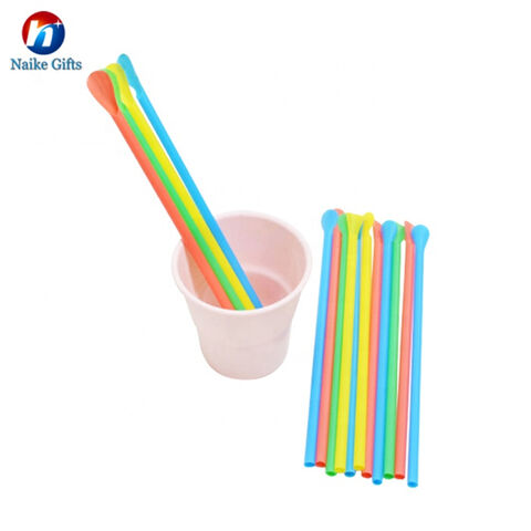 100 Pack Green Plastic Straws Individually Wrapped - 8 0.6 Wide Drinking  Straw, Bpa Free