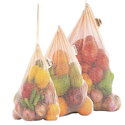Netz Baumwolltasche Umweltfreundliche Waschbare Baumwolltaschen Musselinbeutel mit Kordelzug im Großhandel for sale at factory direct price