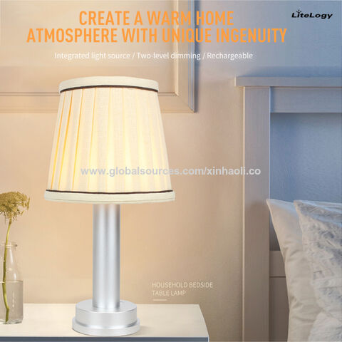 Small Brass Pink Bedside Table Lamps, What Is The Best Height For Bedside Lamps