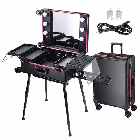 Rolling discount vanity case