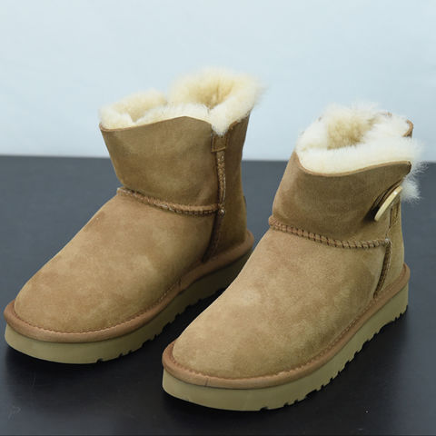 furry snow boots