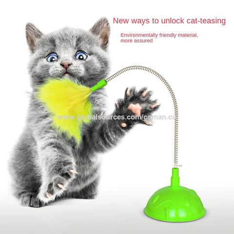 Buy Wholesale China Pet Toy Combination Fixed Toy Funny Cat Stick With Suction  Cup Cat Toys & Pet Toy at USD 1.2