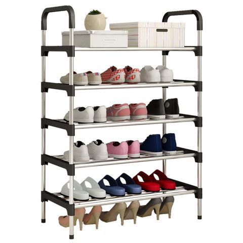 Simple Houseware 3-Tier Shoe Rack Storage Organizer 12-Pair / 20-Pair, Bronze