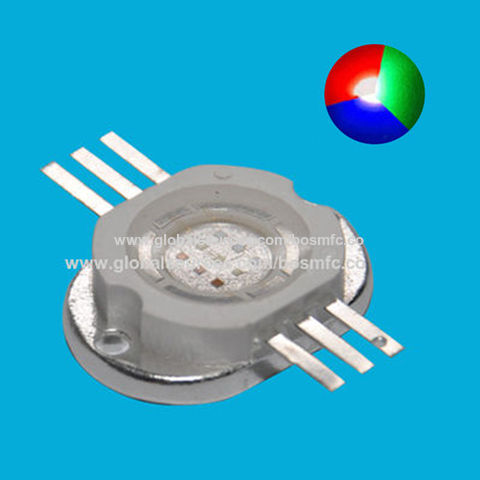 10Pcs 3W Watt High Power 6Pin RGB Tri-Color SMD LED Chip COB Lamp Beads Lights 