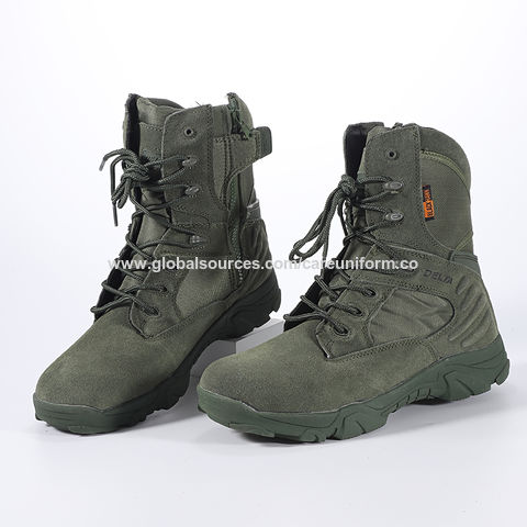  Botas tácticas de combate del ejército para hombre, botines de  cuero para senderismo al aire libre, zapatos militares de combate : Ropa,  Zapatos y Joyería