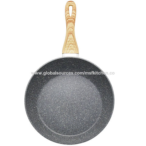 Non Stick Stone Marble Coating Forged Aluminium Fry Pans With