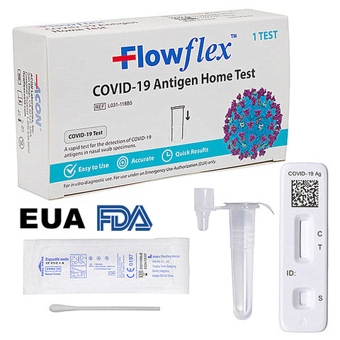 China IHealth® FDA EUA STOCK Self Test Antigen Rapid Home 15Min Nose ...