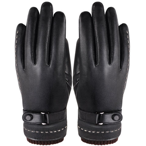Winter Pu Leather Gloves Mittens Waterproof Thermal Warm Glove Outdoor  Gloves For Women, Shop Now For Limited-time Deals