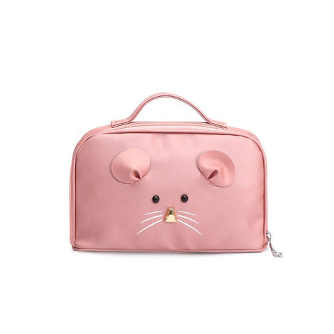 Buy Wholesale China Fashion Cute Little Mouse Pink Polyester Kids Cosmetic  Makeup Bags For Little Girls Travel & Polyester Cosmetic Bags at USD 2.99