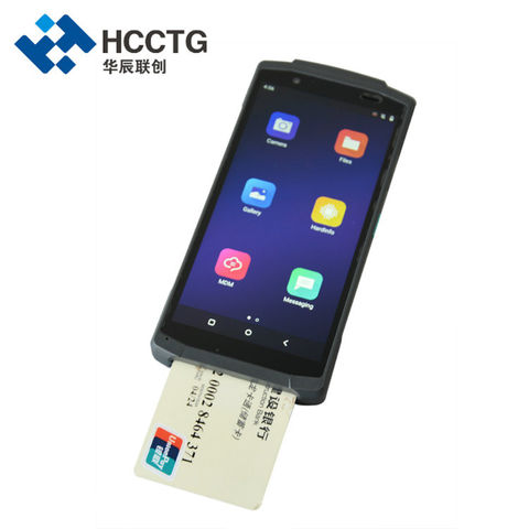 Android 10.0 Wifi+Bluetooth EMV Mobile Pos Terminal With 2D Barcode ...