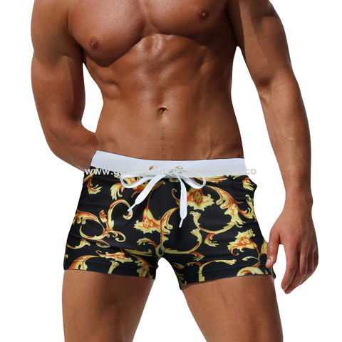 Buy Wholesale China Print Men's Swimwear Gay Brief Bikini Waterproof