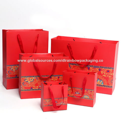 Custom Printed Logo Luxury Sac En Papier Matt Black Shopping Paper Gift Bags  Packaging with Ribbon Handle - China Packaging Bag, Food Packaging