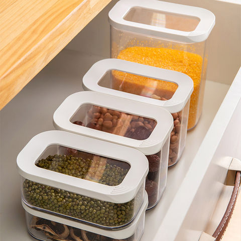 Air-Tight Food Container Plastic Food Storage Container Kitchen Storage Jar  Food Storage Box Multigrain Canisters Storage Can