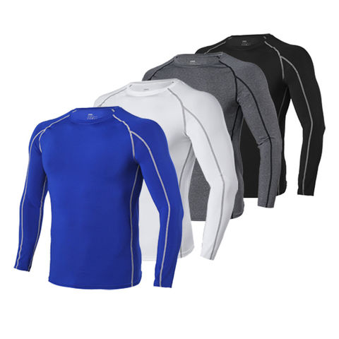 Buy Wholesale China Men's Quick Dry Long Sleeve Solid Round Neck T ...