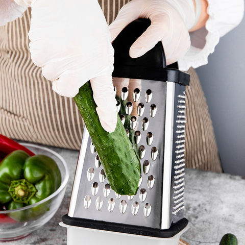 Professional Box Grater, Cheese Grater Box for Kitchen Stainless