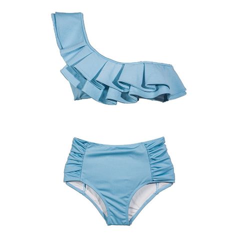 Girl's bikinis wholesale custom breathable knitted teens bikinis two-piece for sale at factory direct price