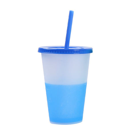 Color Changing Cups with Lids and Straws Bulk Plastic Cups with Lids Cold Iced  Coffee Cups & Party Water Tumbler - China Mug and Bottle price