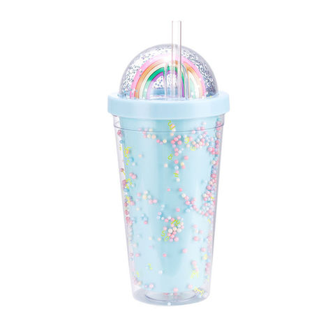 Buy Wholesale China Hot Sale Double Drink Cup Children's Cute Straw Cup Kids  Plastic Drink Water Bottle & Kids Water Bottle at USD 2.5