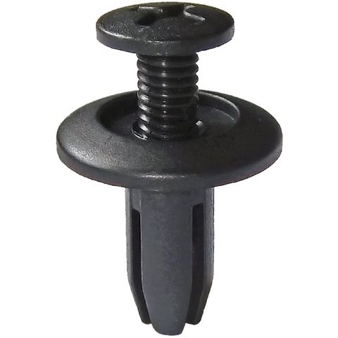 uxcell a14040200ux0010 Black Clips/Rivets/Fastener 100 Pack 