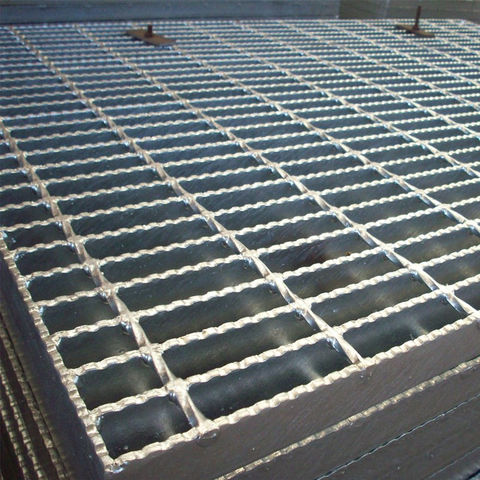 32 X 5mm Steel Walkway Grating , Flat Hot Dipped Galvanised Steel