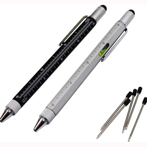 Buy Wholesale China Multifunction 6 In 1 Tool Pen With Stylus, Flat And  Phillips Screwdriver Bit,bubble Level And Ruler & Tool Pen at USD 1