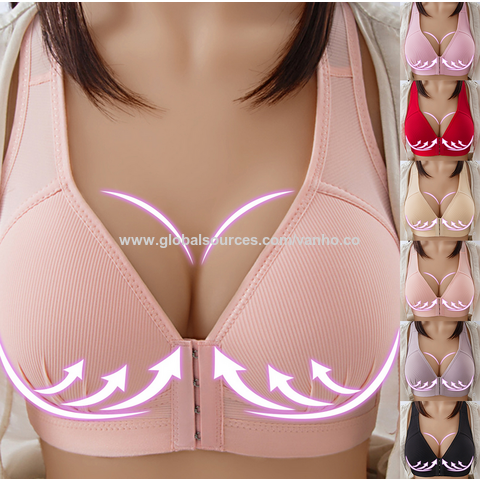 Ladies Front Buckle Wireless Plus-Size Push-up Suit Women Bra Underwear  Lingerie - China Lingerie and Bra price