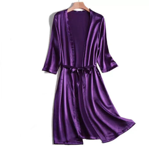 Wholesale silk robes Custom Luxury Satin Silk Nightwear Pajamas ...