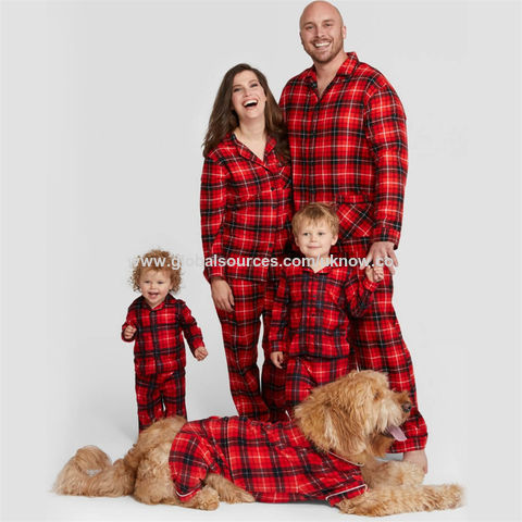 2022 Family Christmas Pajamas Set Fashion Deer Print Father Mother Kids Xmas Family Matching Clothes Outfits Family Sleepwear Kleding Unisex kinderkleding Pyjamas & Badjassen Pyjama 