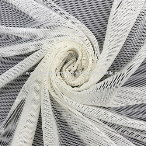 White Stretch Cotton Netting
