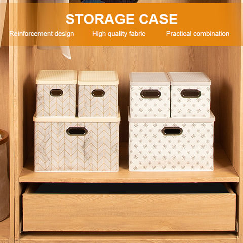 Stackable Plastic Storage Basket, Wooden Closet Storage Boxes With Lids