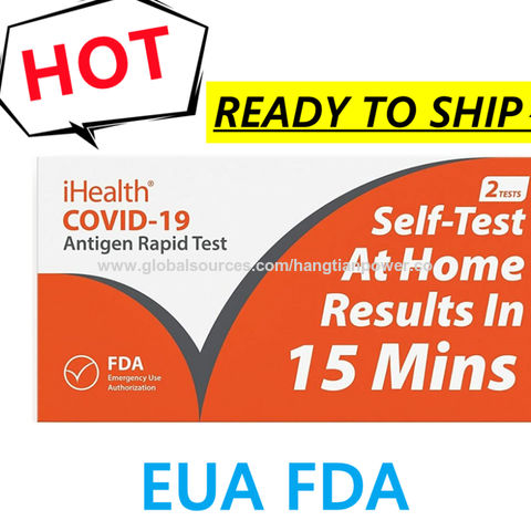 IHealth® STOCK Factory Antigen Rapid Test Home Nose SalivaTests Kit FDA ...