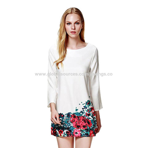 polyester shift dress