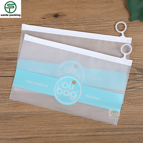 Eco Custom Eva Frosted Zipper Frosted Plastic Package Bag Zip